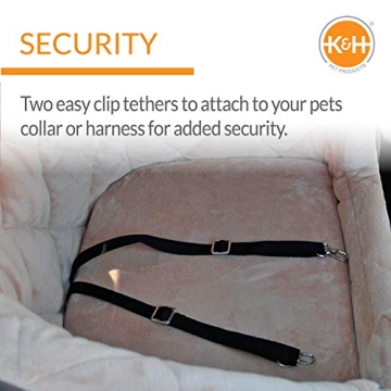 K&H Booster Pet Car Seat for Small Dogs - Safe & Comfortable