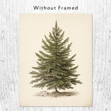 Vintage Christmas Wall Art Print featuring Santa Reading