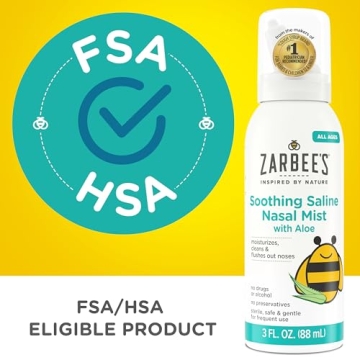 Zarbee's Baby Nasal Saline Spray for Babies and Toddlers