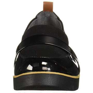 Dr. Scholl's Shoes Women's Webster Loafer, Black Patent/Microfiber, 10 Wide US