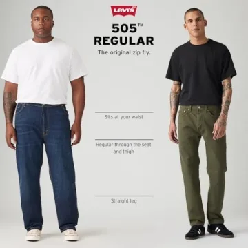 Levi's 505 Regular Fit Jeans for Men - Comfortable & Stylish