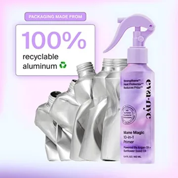 Eva NYC Mane Magic 10-in-1 Primer, Heat Protectant for Hair, Infused with Sunflower Seed and Argan Oil for Hair, Sulfate, Paraben & Phthalate Free, 5.4 fl oz