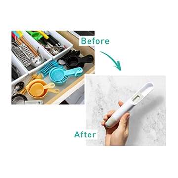 Adjustable Measuring Spoon For Cooking & Baking - Durable Adjustable Measuring Spoon With 9 Stalls (½ Tsp - 1 Tbsp) - Save Kitchen Space & Accurately Measure Ingredients - Adjustable Measure Tool