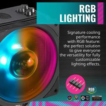 Hyper 212 Black RGB Air Cooler with SF120R Fan