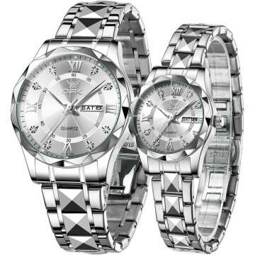 Luxury Men's Chronograph Watch with Date and Luminous