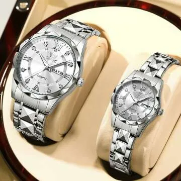 Luxury Men's Chronograph Watch with Date and Luminous