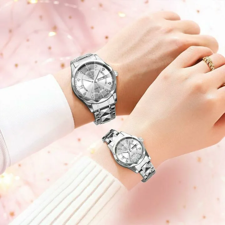 Luxury Men's Chronograph Watch with Date and Luminous