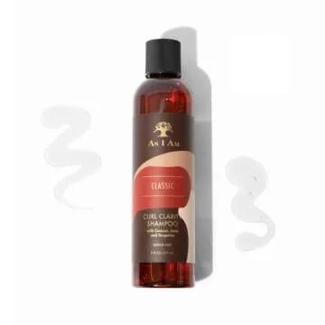 As I Am Curl Clarity Shampoo - 8 ounce - with Coconut, Amla & Tangerine - Gently Cleanses Curly Hair - Vegan & Cruelty Free - Sulphate Free - Parabens Free - Phthalate Free