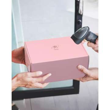 Small Pink Shipping Boxes, 9x6x2 Inch Cute Mailer Packaging Boxes for Gift, Pack of 45