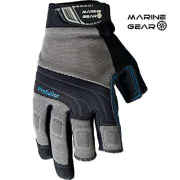 Marine Gear Sailing Gloves - Enhanced Dexterity with Comfort and Grip