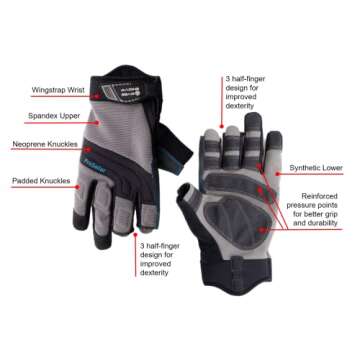 Marine Gear Sailing Gloves for Superior Grip & Comfort