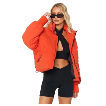 Jeauseul Women's Stylish Winter Puffer Down Jacket