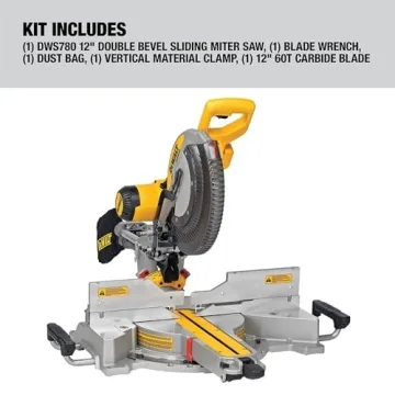 DEWALT Double Bevel Sliding Miter Saw, 12-inch, Compound (DWS780)