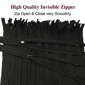 25pcs Nylon Invisible Zippers for Crafts and Sewing