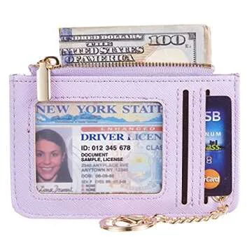 Toughergun Women’s Slim Keychain Wallet with RFID Protection