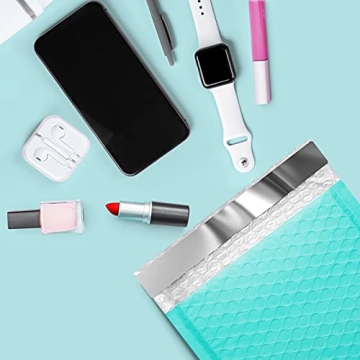 Teal Metronic Bubble Mailers 6x10 Inch - 25 Pack