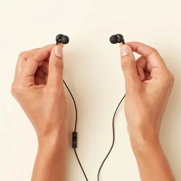 Amazon Basics In Ear Wired Headphones with Mic