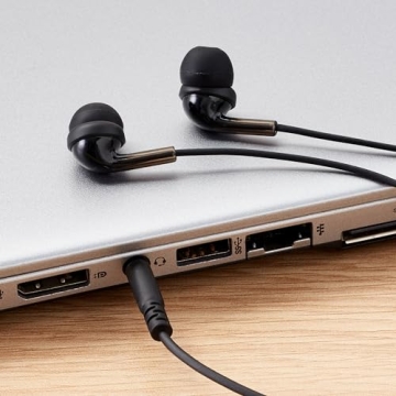 Amazon Basics In Ear Wired Headphones with Mic