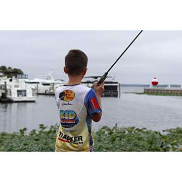 Kid Casters Tangle-Free Fishing Combo | Spincast Reel & Practice Casting Plug with Bobber | 34" Tangle-Free Combo | Pre-spooled 6-lb Line | Blue