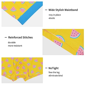 WAZATE Men's Tagless Breathable Boxer Briefs 5 Pack