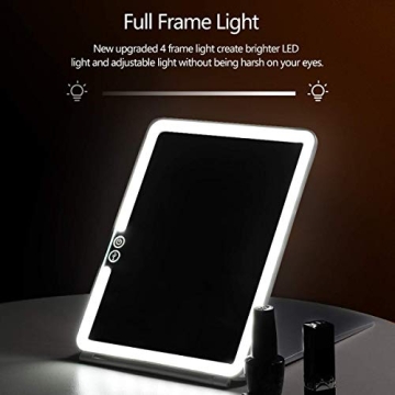 KEDSUM Lighted Vanity Mirror with USB Rechargeable LED