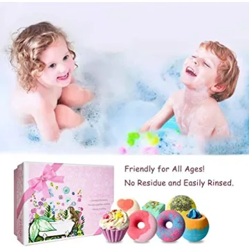 Luxurious STNTUS INNOVATIONS 7 Natural Bath Bomb Gift Set