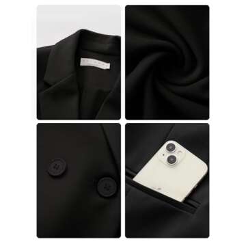 EXLURA Women's Stylish Business Casual Blazer for Work