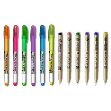 Deluxe No Bleed Highlighting & Underlining Bible Study Kit | Accu-Gel + Pigma Micron