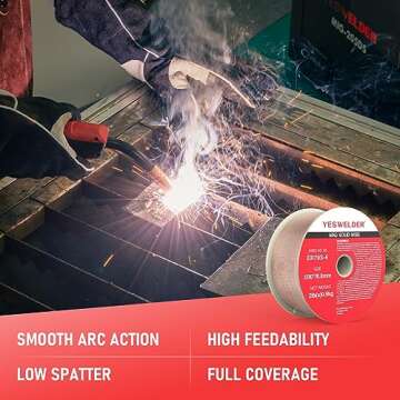 YESWELDER ER70S-6 .030-Inch on 2-Pound Spool Carbon Steel Mig Solid Welding Wire