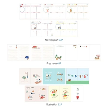 Cute Monolike Dairy Planner for Creative Organization
