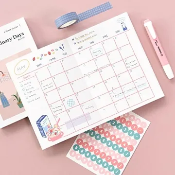 Cute Monolike Dairy Planner for Creative Organization