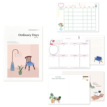 Cute Monolike Dairy Planner for Creative Organization