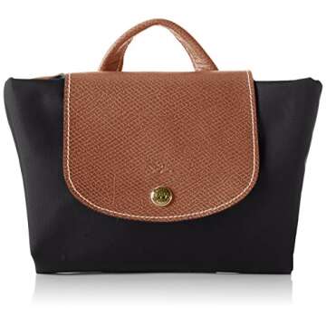 Longchamp Le Pliage Zippered Nylon Backpack (Black)