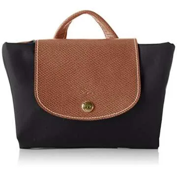 Longchamp Le Pliage Zippered Nylon Backpack (Black)