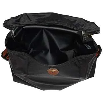 Longchamp Le Pliage Zippered Nylon Backpack (Black)