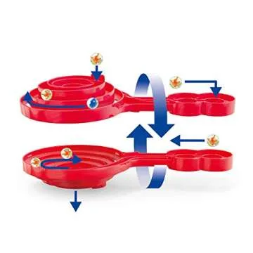 Hape Wooden Quadrilla Super Spirals Marble Run STEM Toy for Kids 4+ Years
