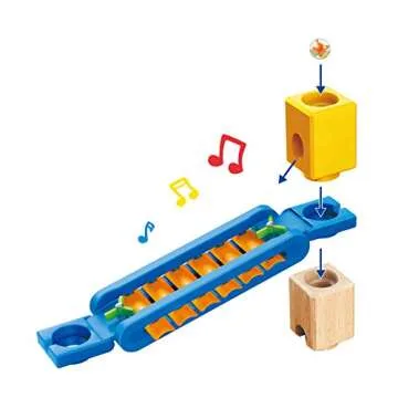 Hape Wooden Quadrilla Super Spirals Marble Run STEM Toy for Kids 4+ Years