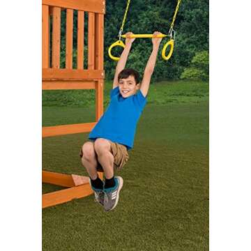 Standard Trapeze Bar with Rings for Kids
