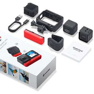 insta360 ONE R Twin Edition – 4K Action Camera & 5.7K 360 Camera with Interchangeable Lenses, Stab...