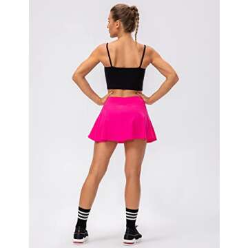 Lavento Women's Longline Sports Bras Yoga Cami Tank Top with Built in Bra