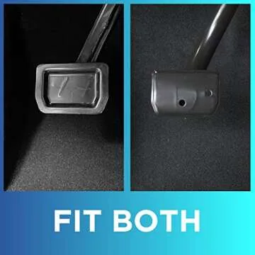 Nestour Tesla 2016-2025 Model 3 Model Y Foot Pedal Pad Replacement, Auto Aluminum Pedal Covers Accessories, Non-Slip Accelerator Brake Foot Rest Pedal Extenders (Set of 2)