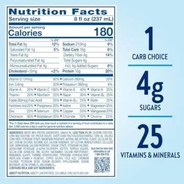 Glucerna Original Shake, Diabetic Nutrition, 10g Protein, 180 Calories