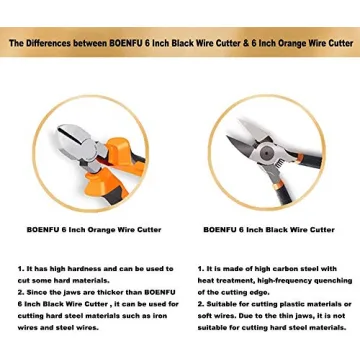 BOENFU 6" Heavy Duty Wire Cutter for Crafts & Florals