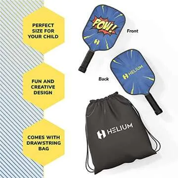 Helium Pickleball Paddle for Kids - Lightweight Fun