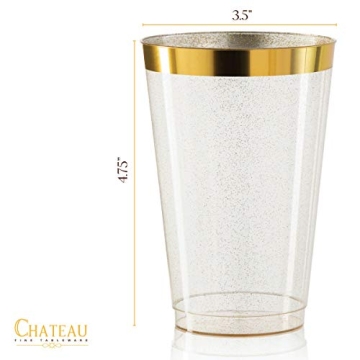 Elegant Gold Plastic Cups - Perfect for Every Celebration
