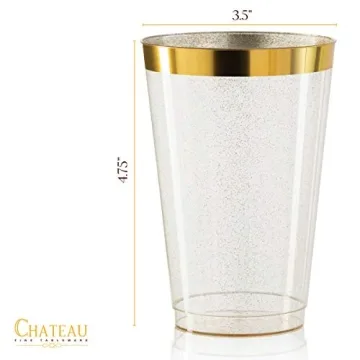 Elegant Gold Plastic Cups - Perfect for Every Celebration