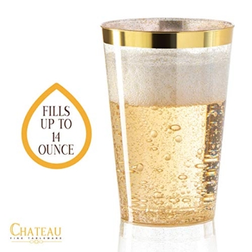 Elegant Gold Plastic Cups - Perfect for Every Celebration