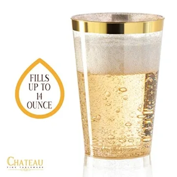 Elegant Gold Plastic Cups - Perfect for Every Celebration
