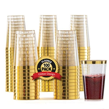 Elegant Gold Plastic Cups - Perfect for Every Celebration