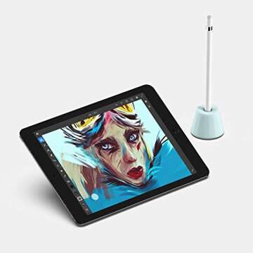 UPPERCASE Designs NimbleStand Vertical Stand Compatible with Apple Pencil with/Without Sleeve or Grip (Mint)